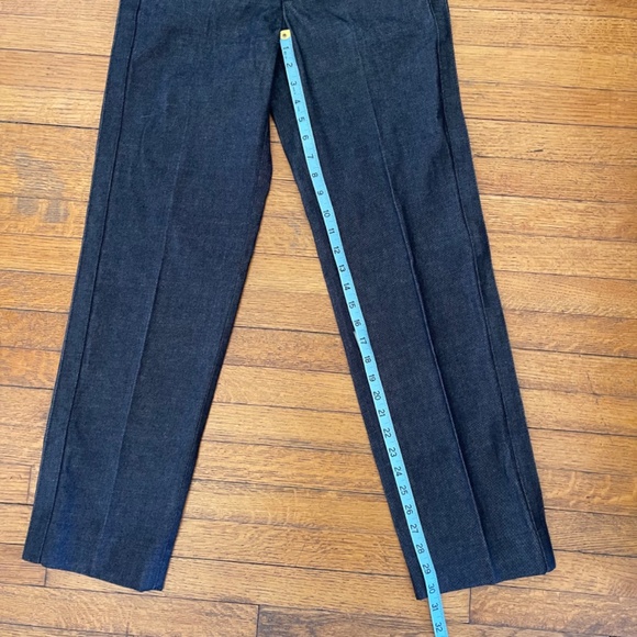 NWT COS Women's Straight Leg Fit Denim Chinos Pants Navy Blue High Rise Size 2 - Picture 8 of 9